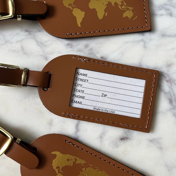 World 🌎 Map luggage tags - Picture 5 of 5